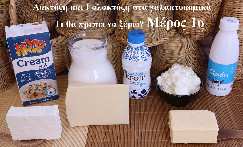 ΠΡΩΤΟΣΕΛΙΔΟ - Λακτόζη και Γαλακτόζη στα γαλακτοκομικά – Τί θα πρέπει να ξέρω? Μέρος 1ο