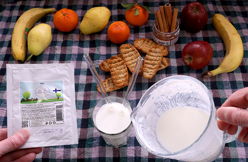 ΠΡΩΤΟΣΕΛΙΔΟ - Φτιάχνω φιλανδικό ζυμωμένο γάλα Viili χρησιμοποιώντας καλλιέργειες εκκίνησης με την μορφή DVS